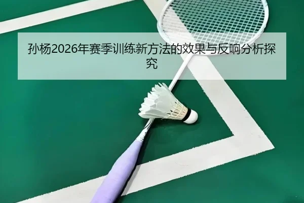 孙杨2026年赛季训练新方法的效果与反响分析探究